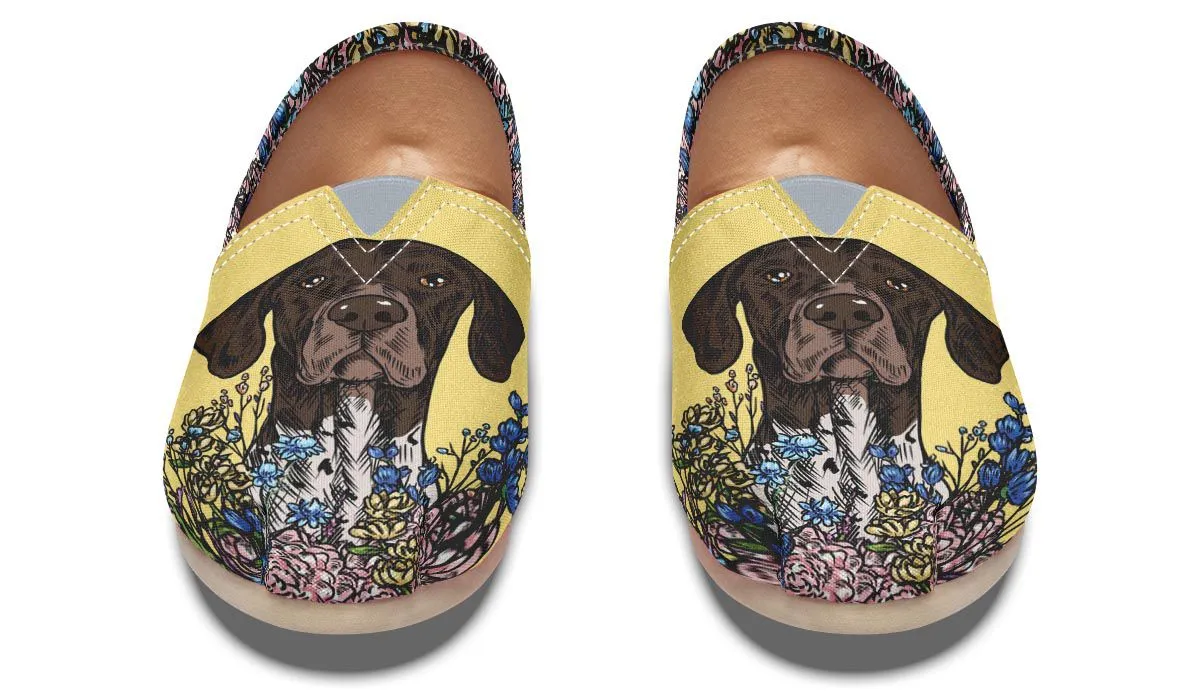 Illustrated German Shorthaired Pointer Casual Shoes