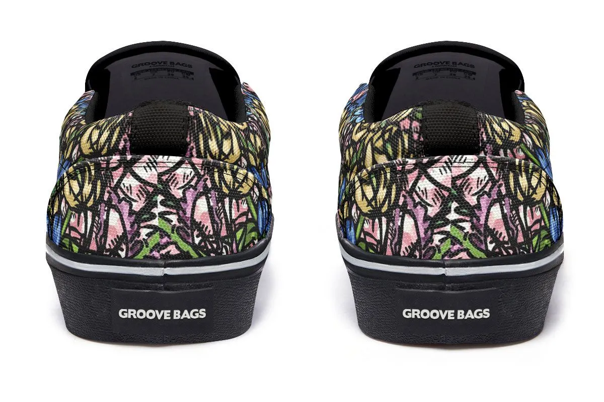 Illustrated German Shorthaired Pointer Slip-On Shoes
