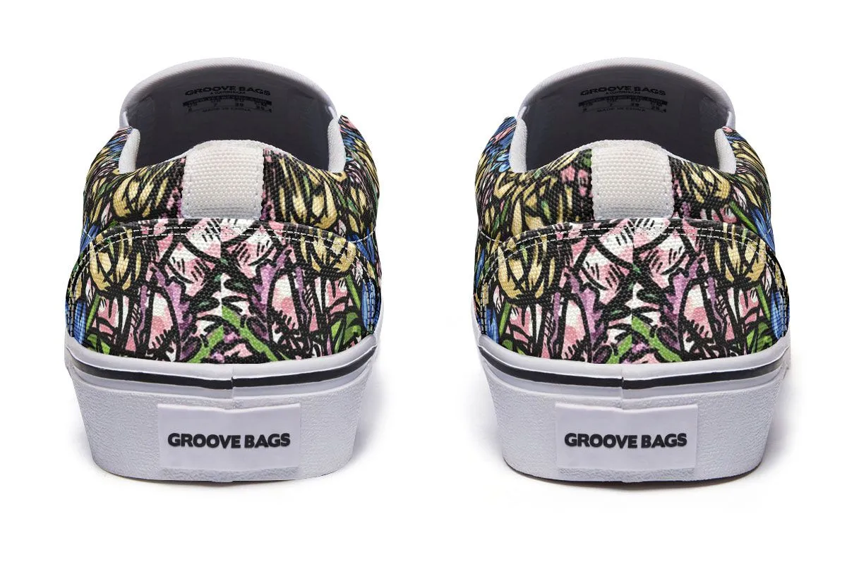 Illustrated German Shorthaired Pointer Slip-On Shoes