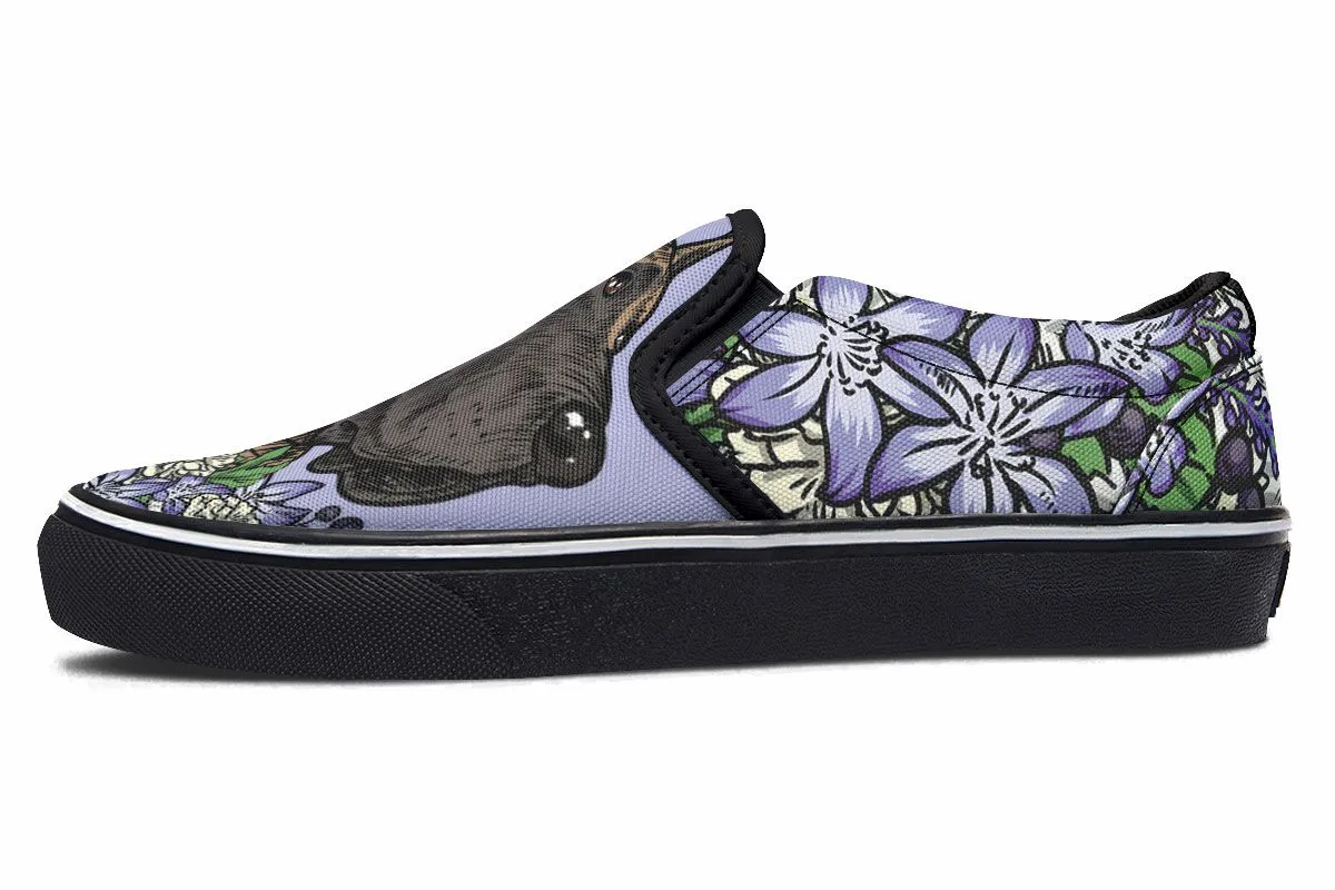 Illustrated Great Dane Slip-On Shoes