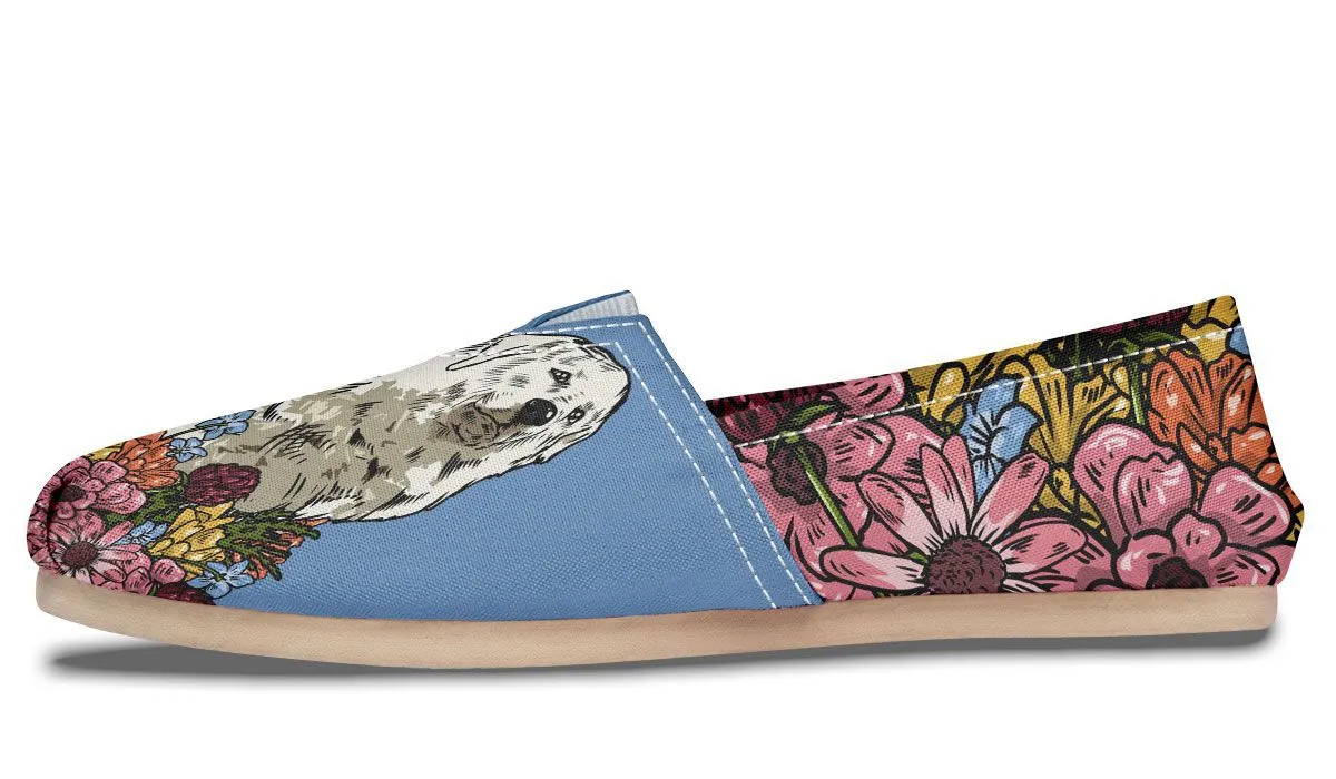 Illustrated Great Pyrenees Casual Shoes