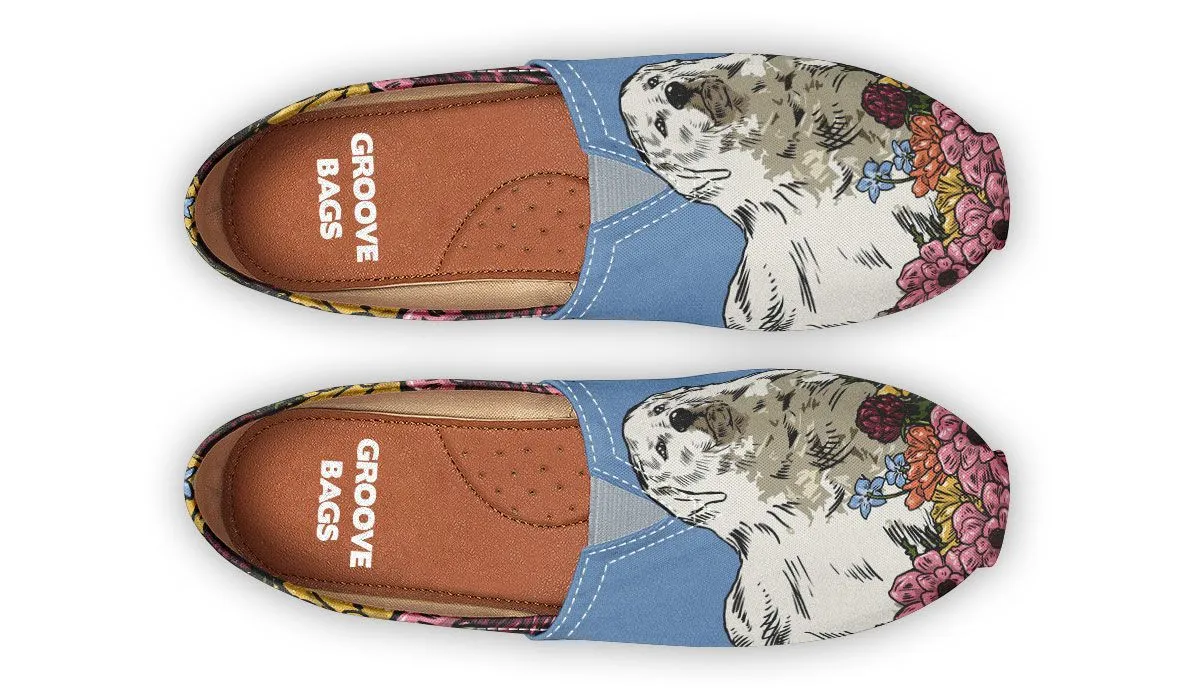 Illustrated Great Pyrenees Casual Shoes