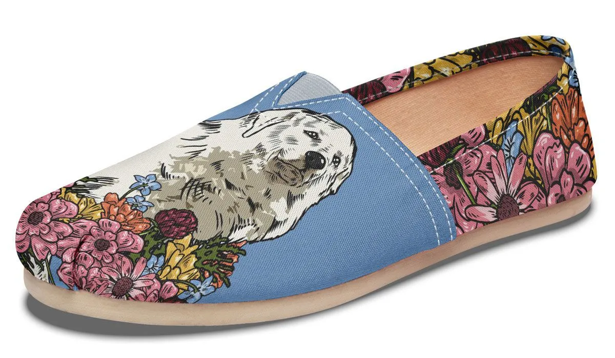 Illustrated Great Pyrenees Casual Shoes