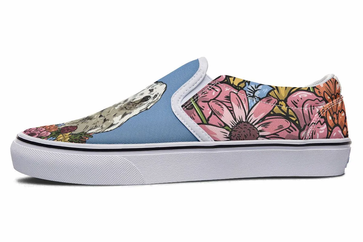 Illustrated Great Pyrenees Slip-On Shoes