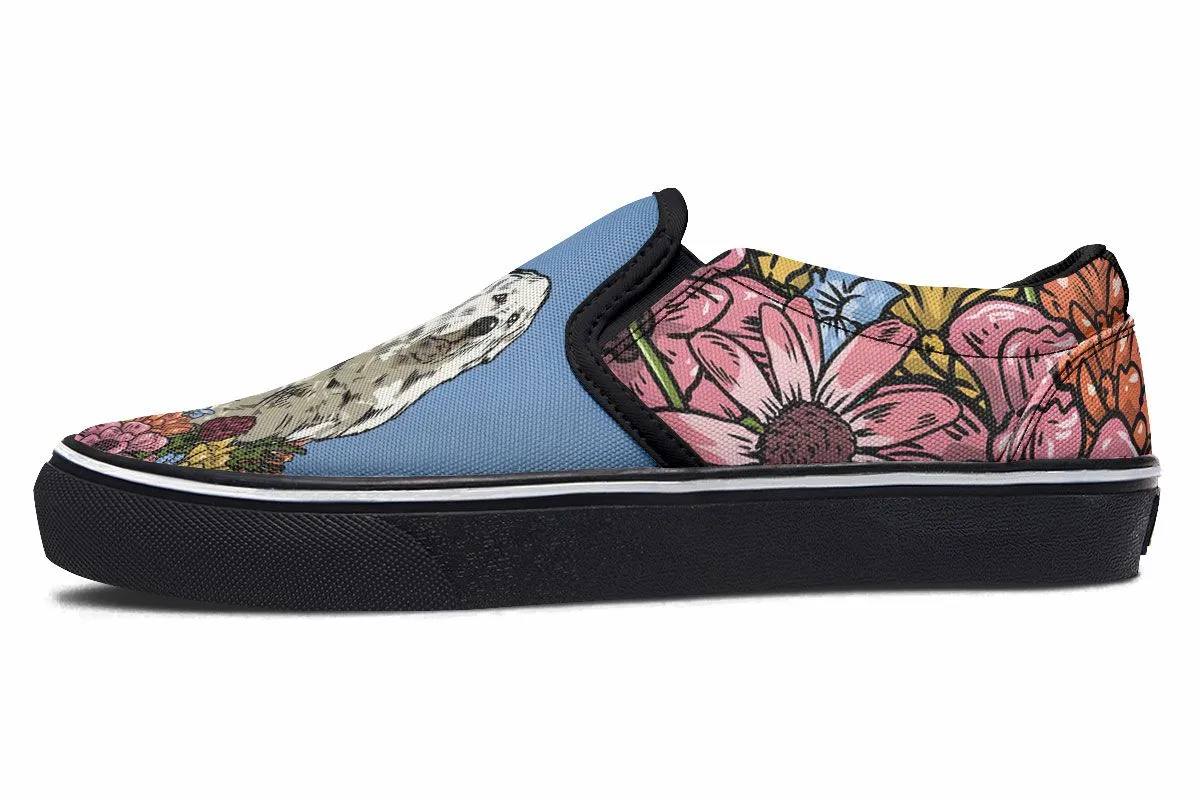 Illustrated Great Pyrenees Slip-On Shoes