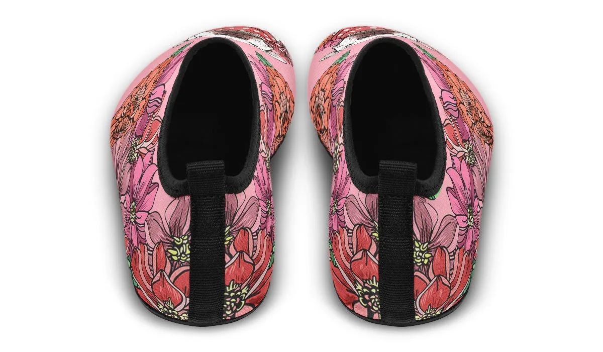 Illustrated Pit Bull Aqua Barefoot Shoes