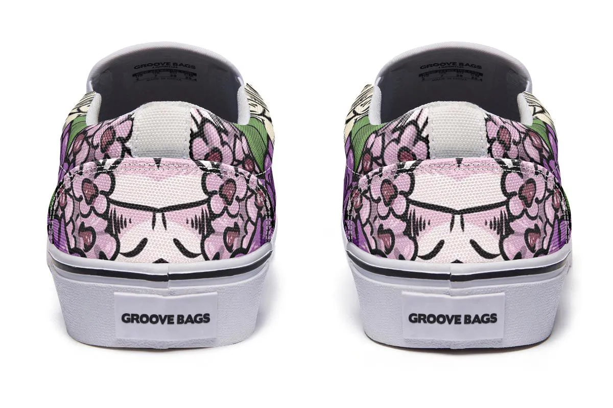 Illustrated Schnauzer Slip-On Shoes