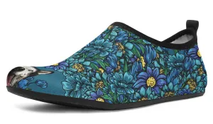 Illustrated Siberian Husky Aqua Barefoot Shoes
