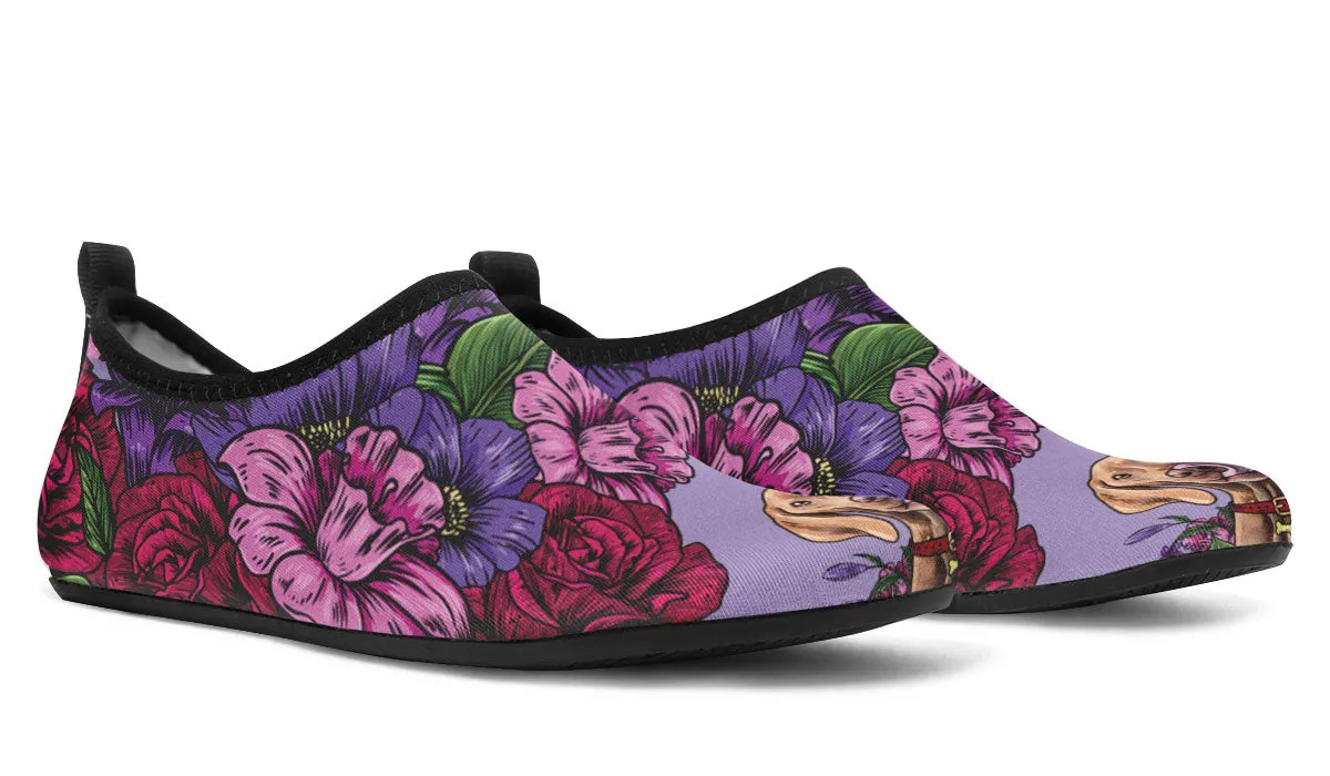 Illustrated Vizsla Aqua Barefoot Shoes