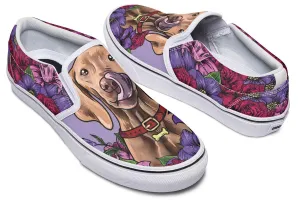 Illustrated Vizsla Slip-On Shoes