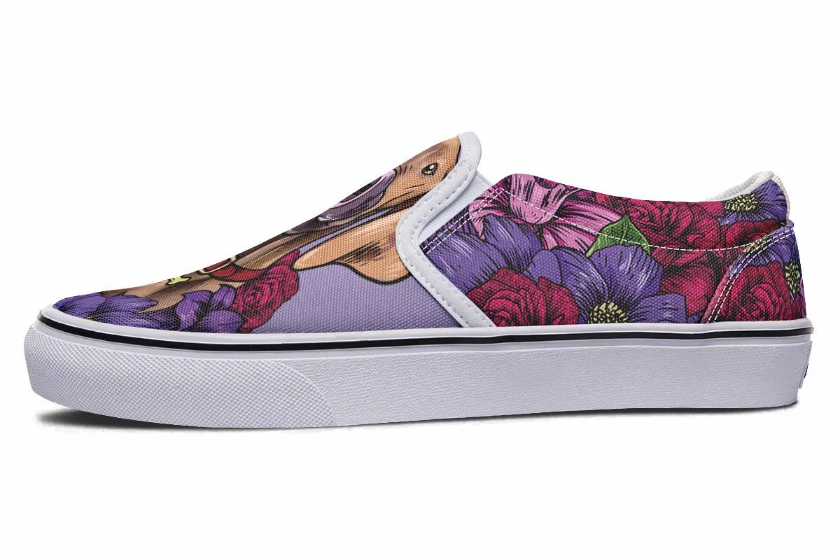 Illustrated Vizsla Slip-On Shoes
