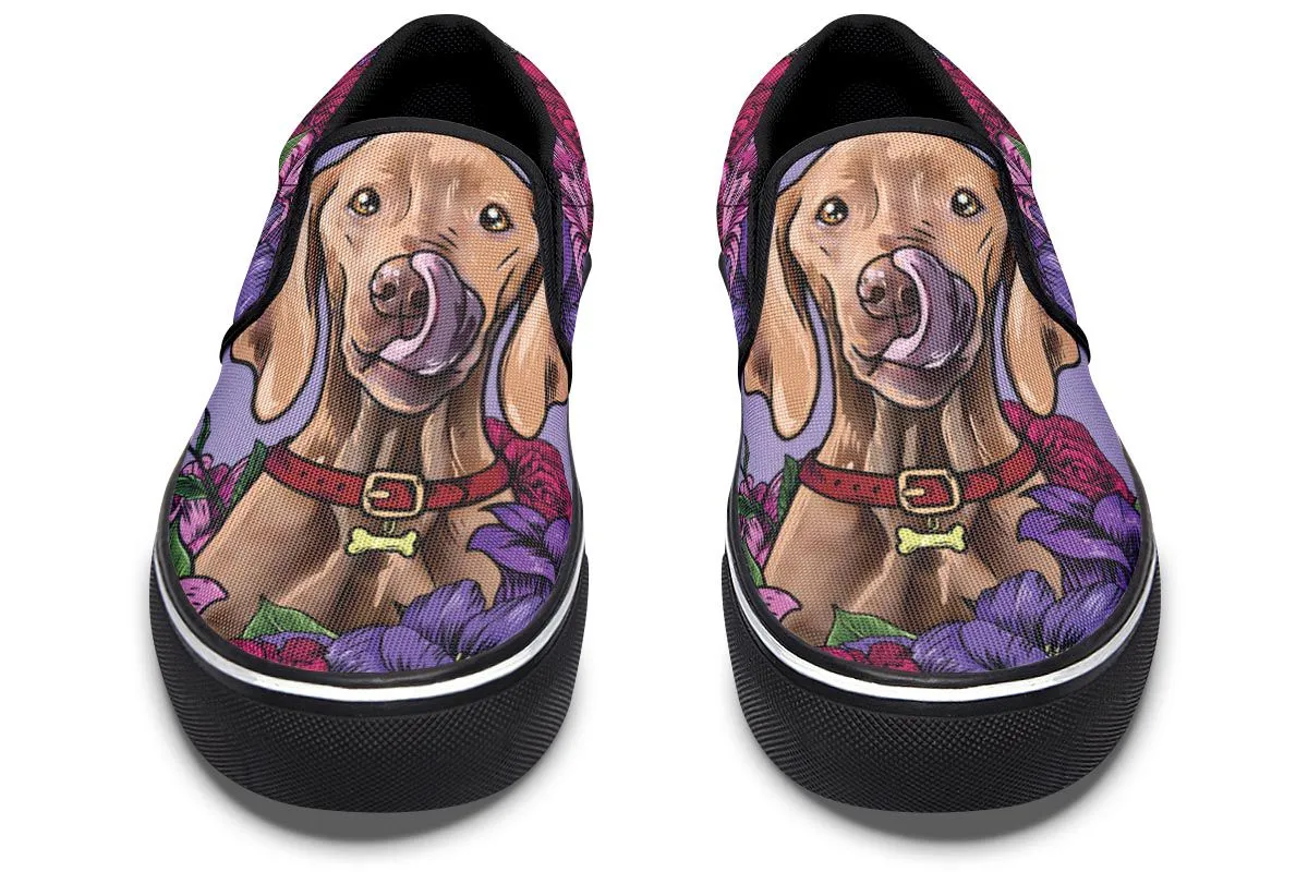 Illustrated Vizsla Slip-On Shoes