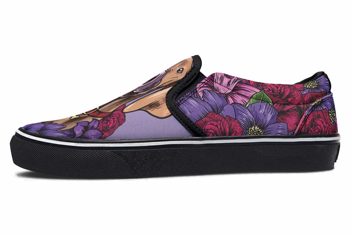 Illustrated Vizsla Slip-On Shoes