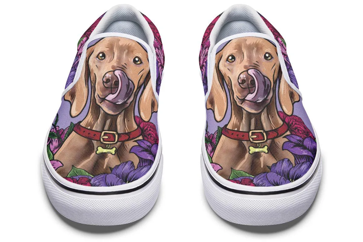 Illustrated Vizsla Slip-On Shoes