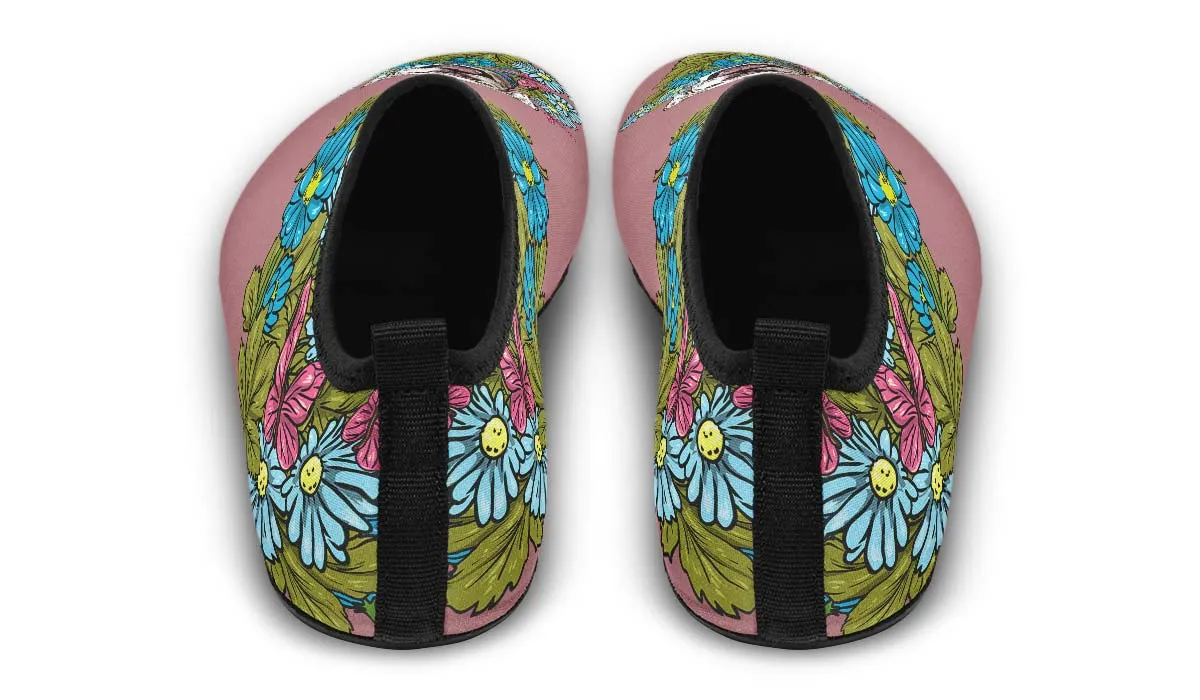 Illustrated White Labrador Retriever Aqua Barefoot Shoes