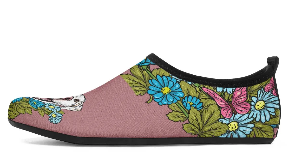 Illustrated White Labrador Retriever Aqua Barefoot Shoes