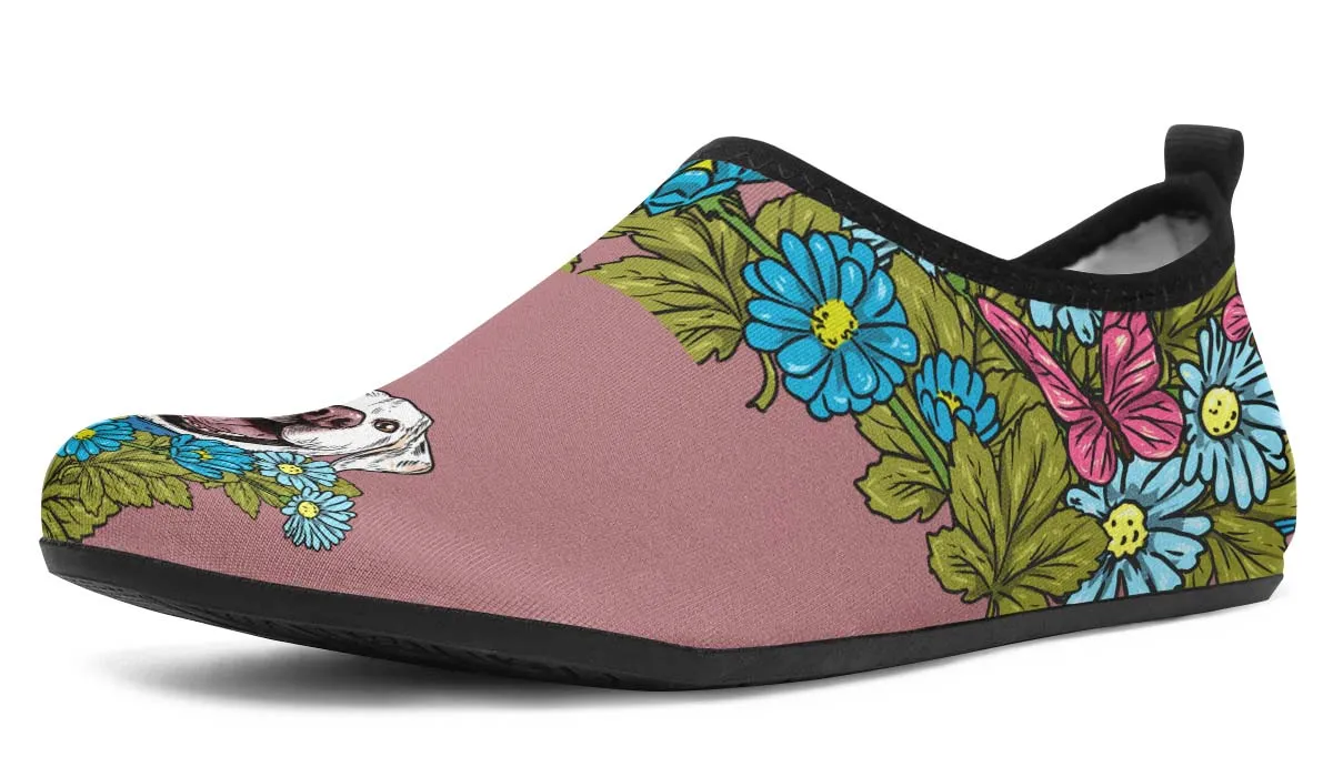 Illustrated White Labrador Retriever Aqua Barefoot Shoes