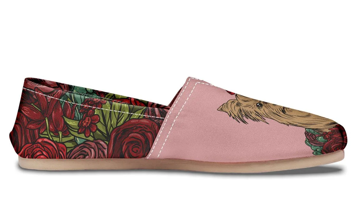 Illustrated Yorkie Terrier Casual Shoes