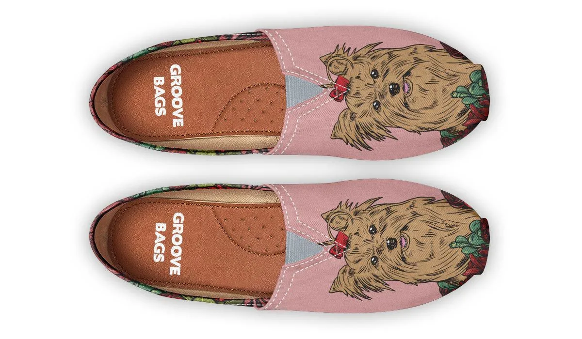 Illustrated Yorkie Terrier Casual Shoes