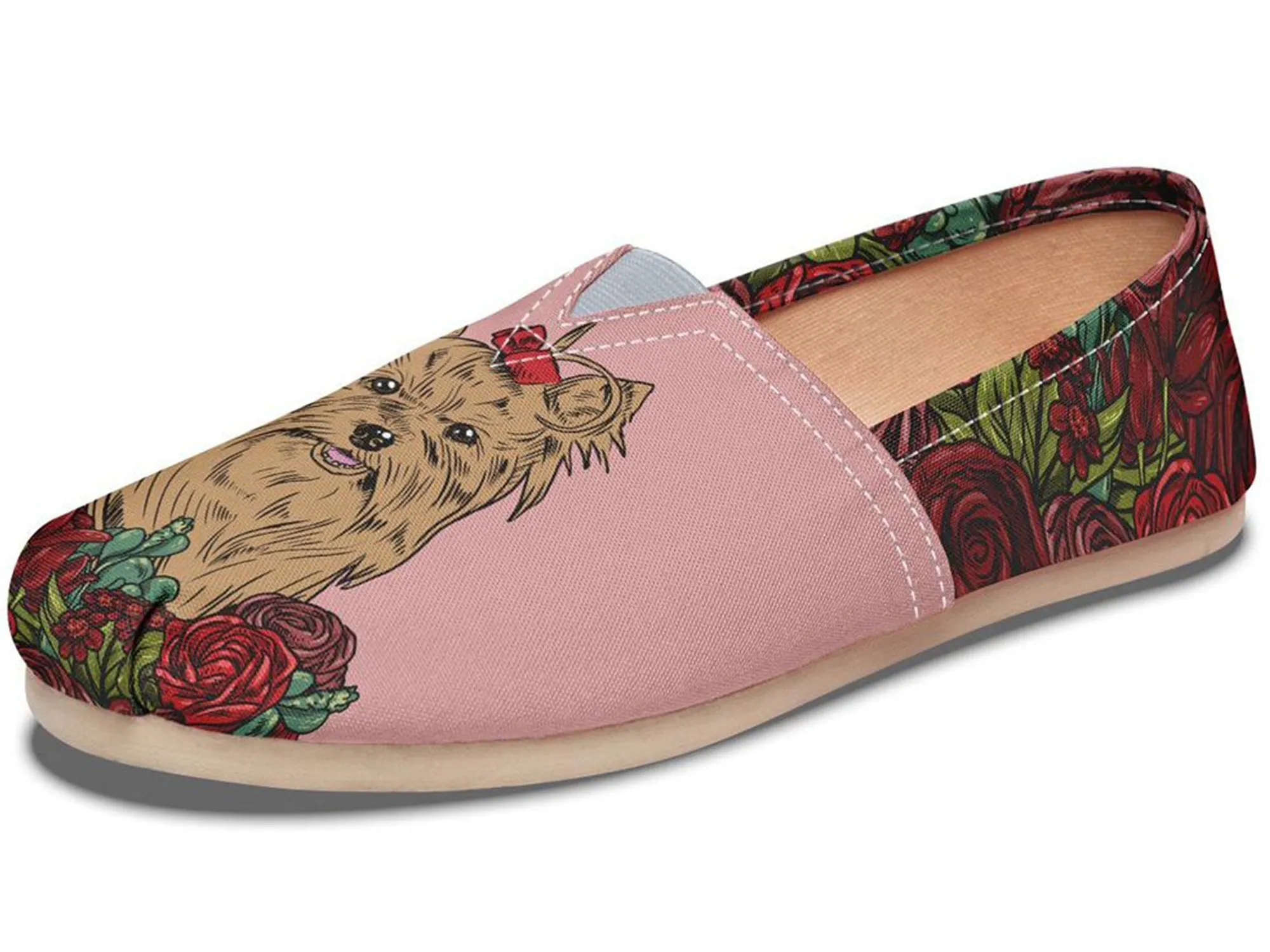 Illustrated Yorkie Terrier Casual Shoes