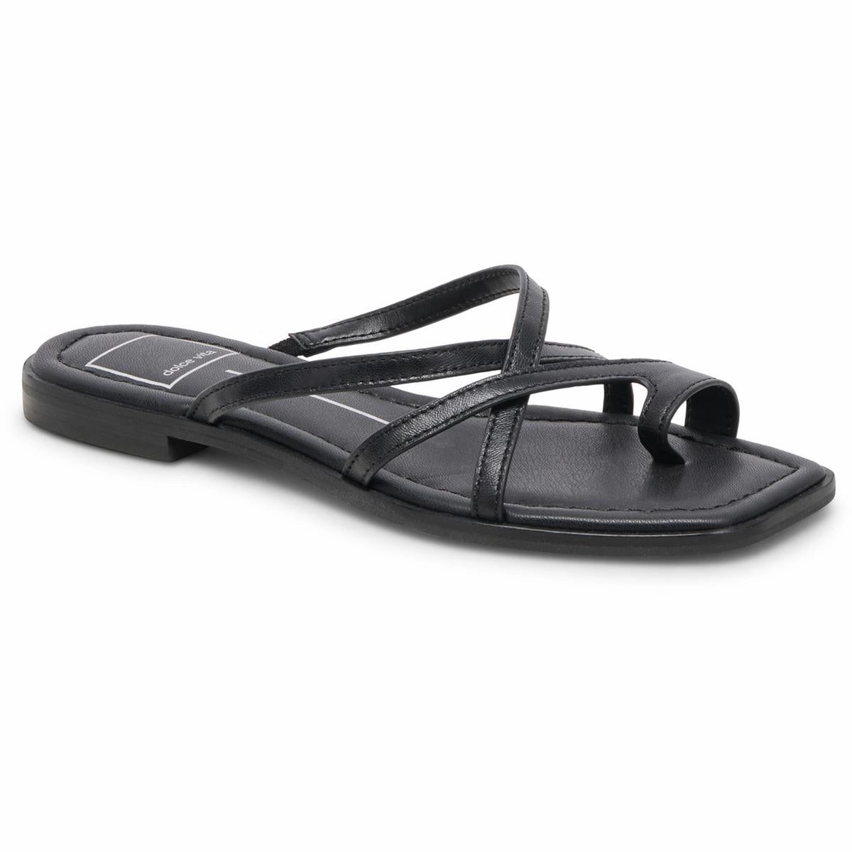 Indigo Womens Toe Loop Leather Flip-Flops