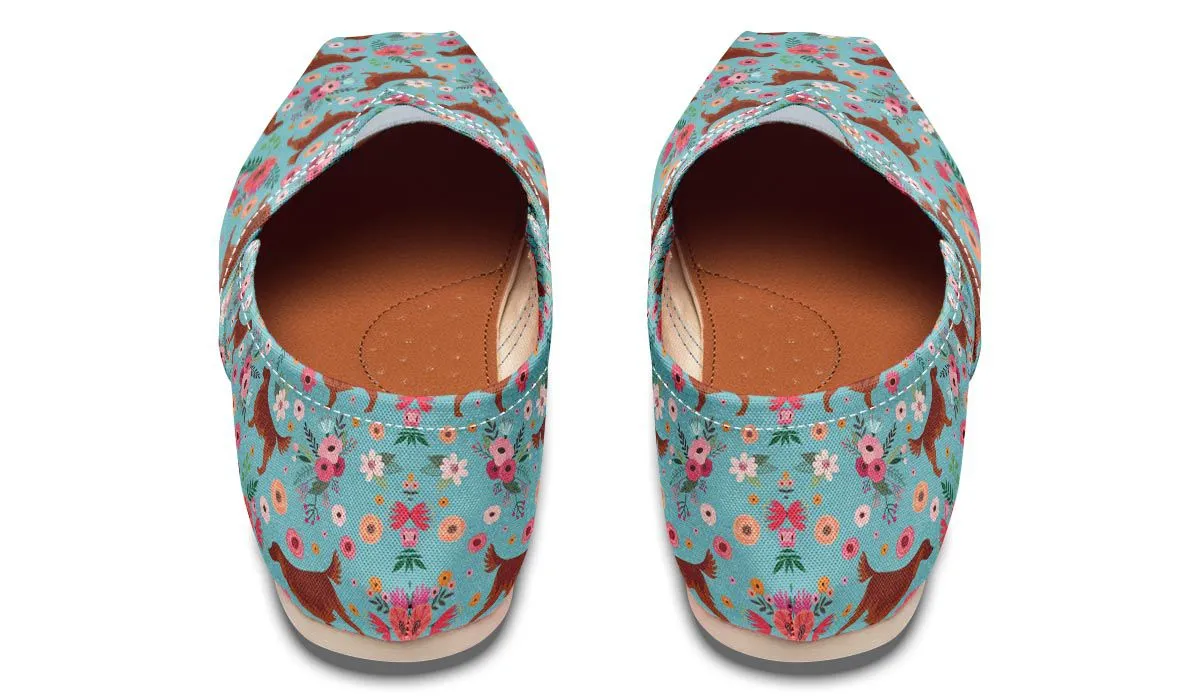Irish Setter Flower Casual Shoes