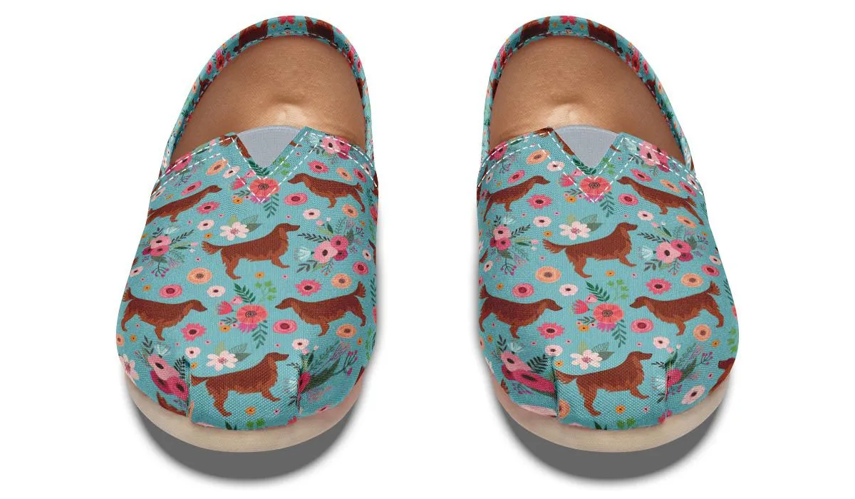 Irish Setter Flower Casual Shoes