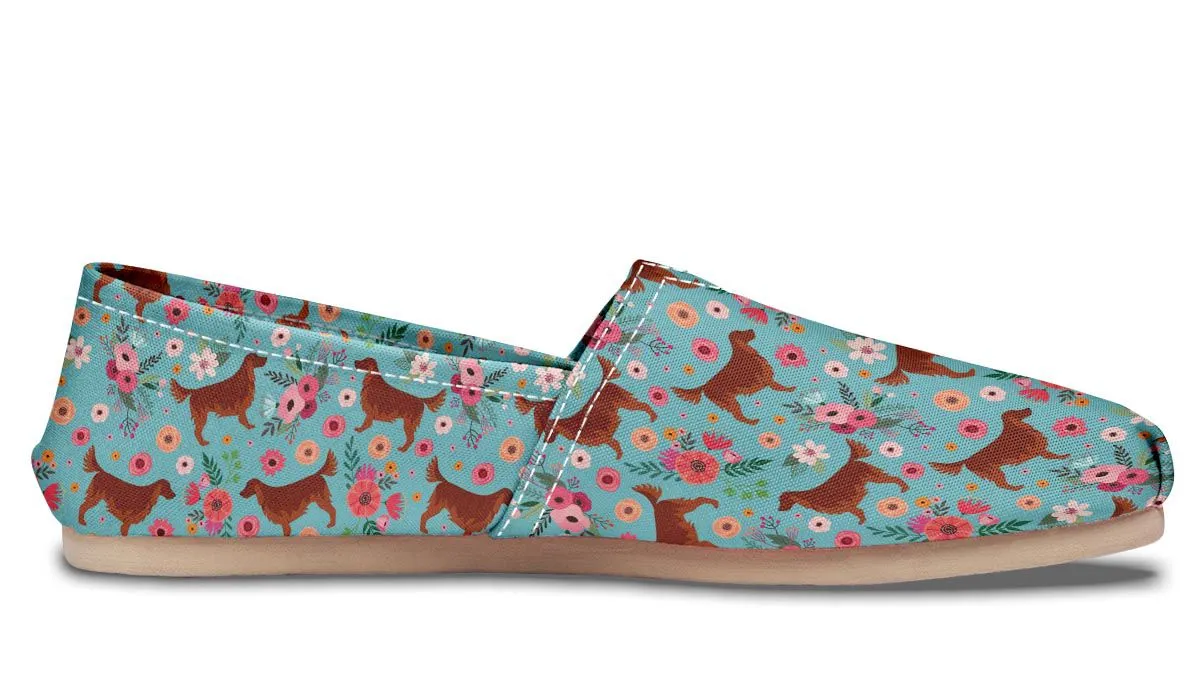 Irish Setter Flower Casual Shoes