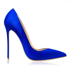 ISABELLE BLUE SATIN