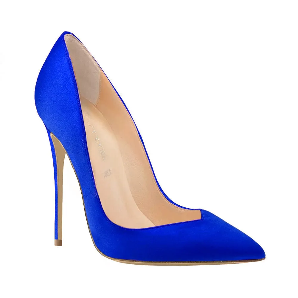ISABELLE BLUE SATIN
