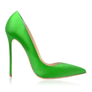 ISABELLE GREEN SATIN