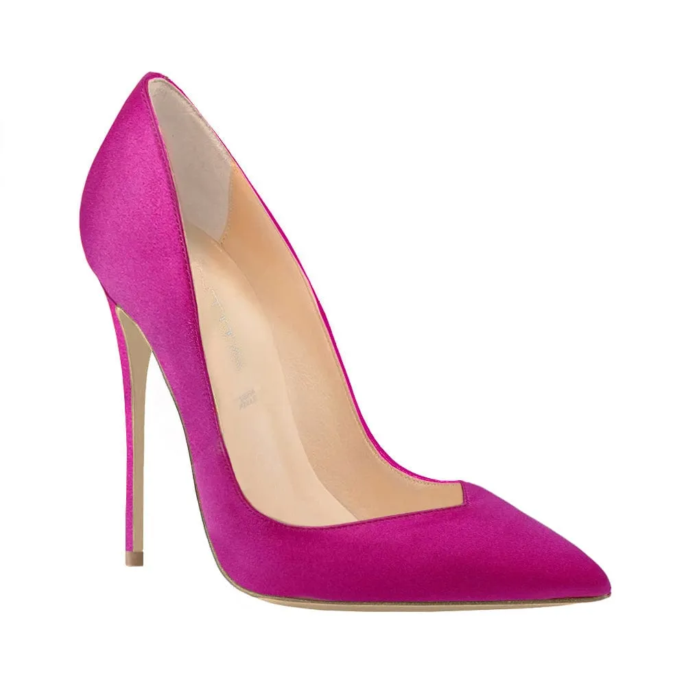 ISABELLE SATIN FUCHSIA