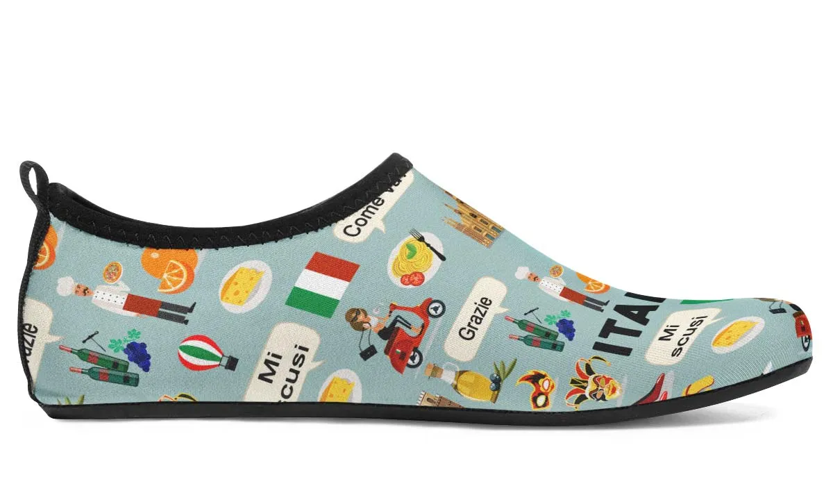 Italian Teacher Aqua Barefoot Shoes