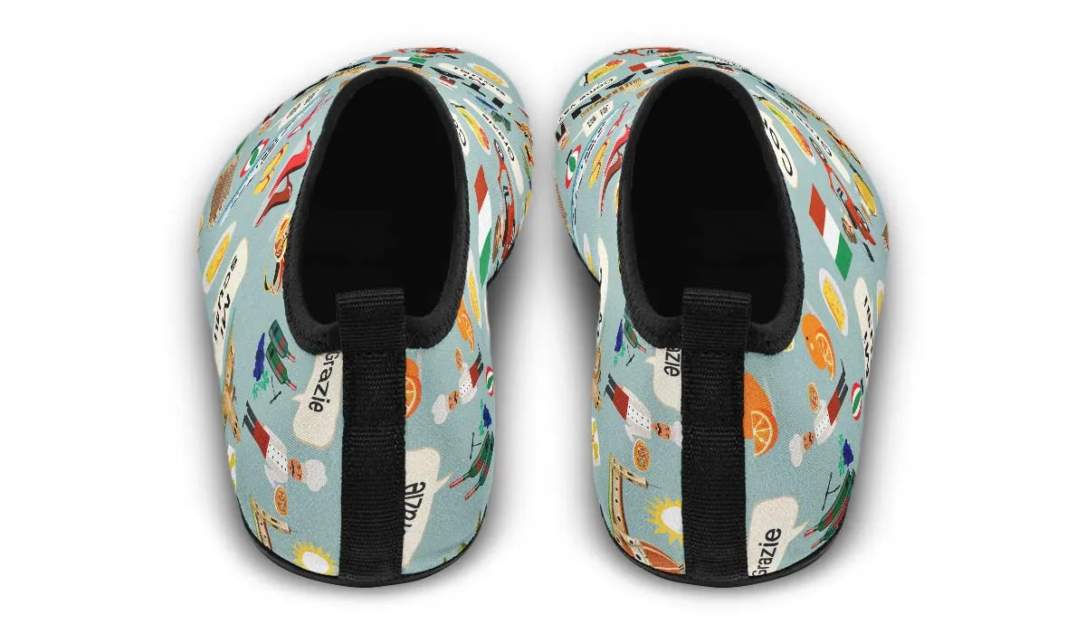 Italian Teacher Aqua Barefoot Shoes