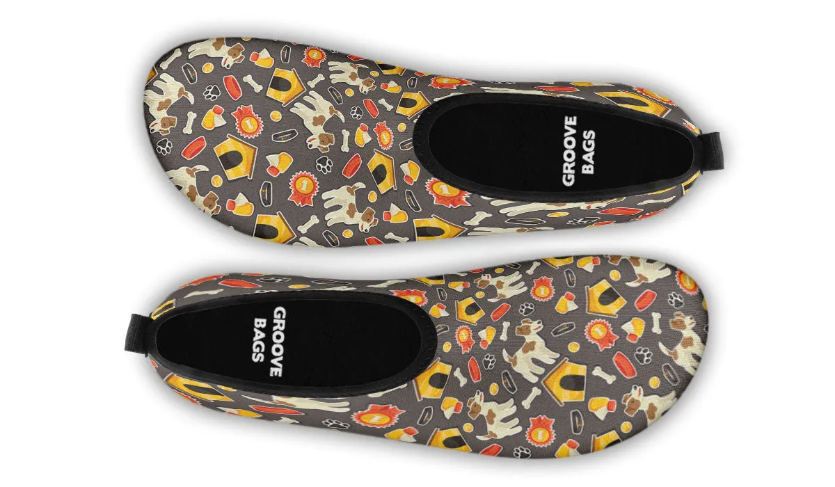 Jack Russel Pattern Sneaker Aqua Barefoot Shoes
