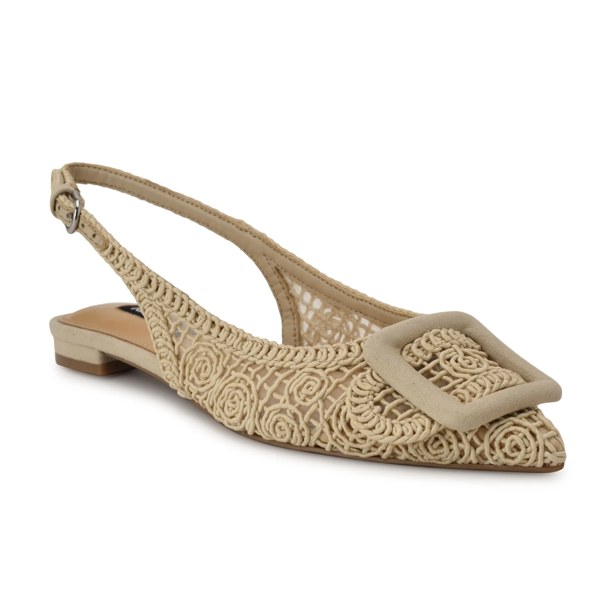 Jasser Woven Slingback Flats