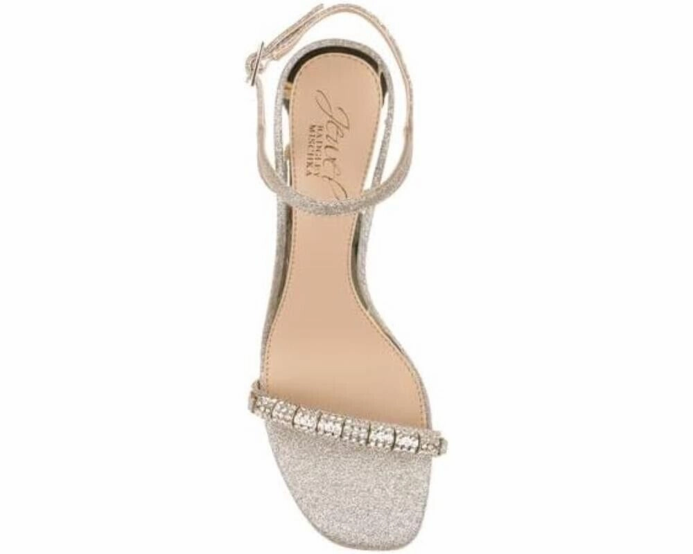 Jewel Badgley Mischka Slingback Women's 8.5 Charlee Embellished Sandal KHD545