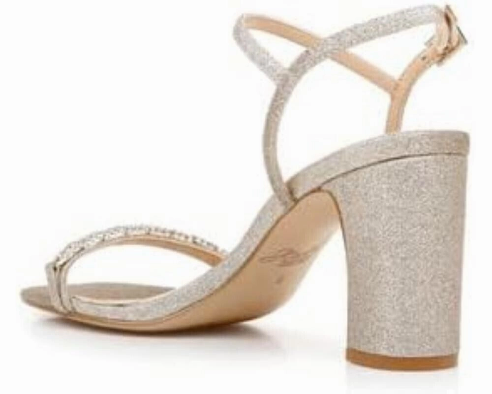 Jewel Badgley Mischka Slingback Women's 8.5 Charlee Embellished Sandal KHD545