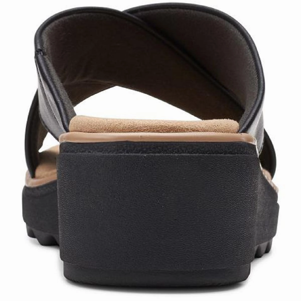 Jillian Gem Womens Faux Leather Slip-On Wedge Sandals