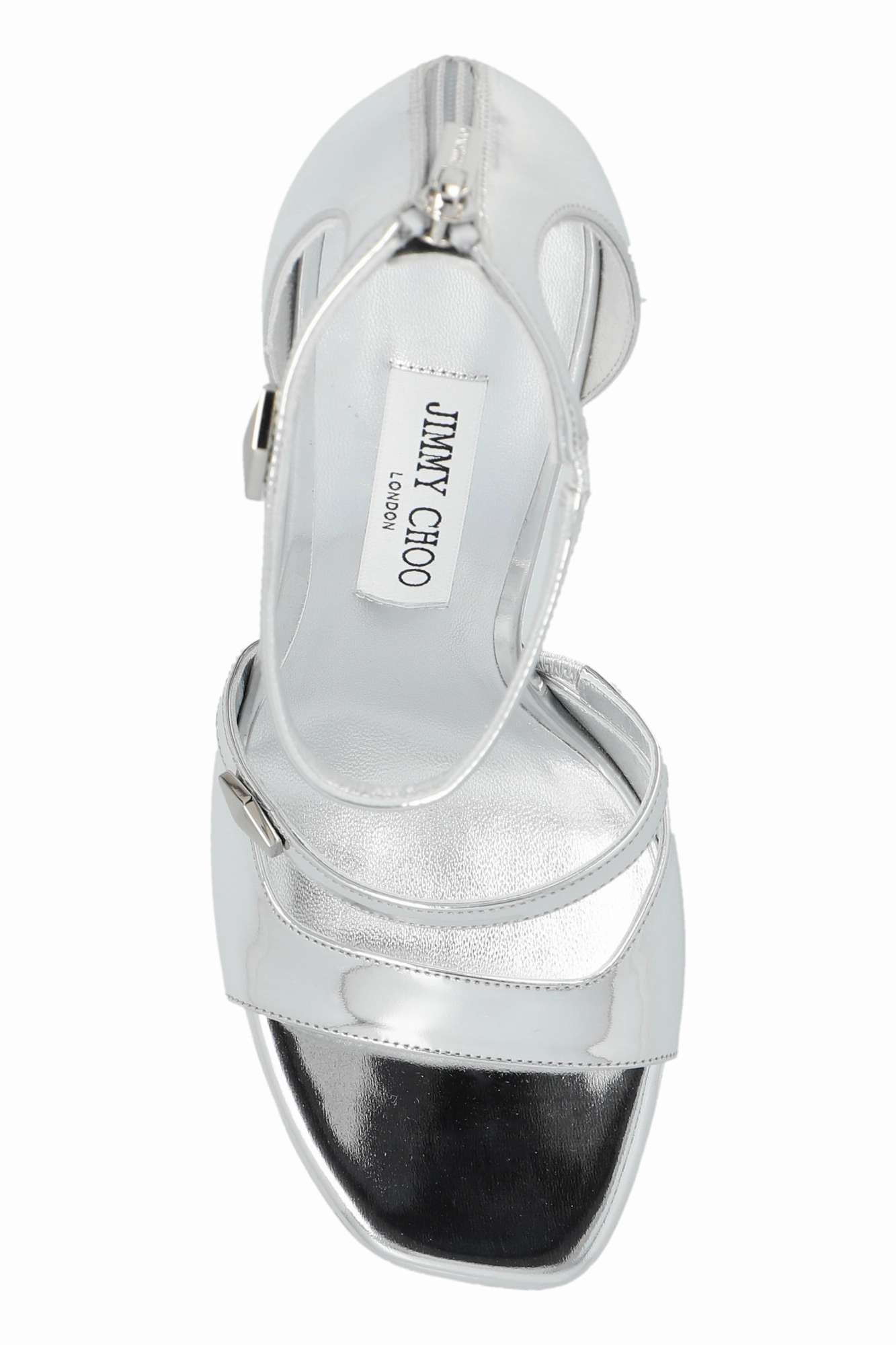 Jimmy Choo Platform Sandals Claressa In Silver - 37.5