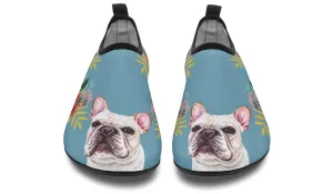 Joyful French Bulldog Aqua Barefoot Shoes