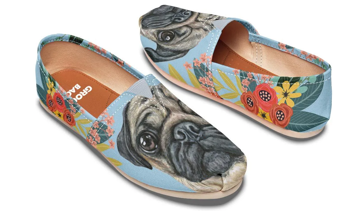Joyful Pug Casual Shoes