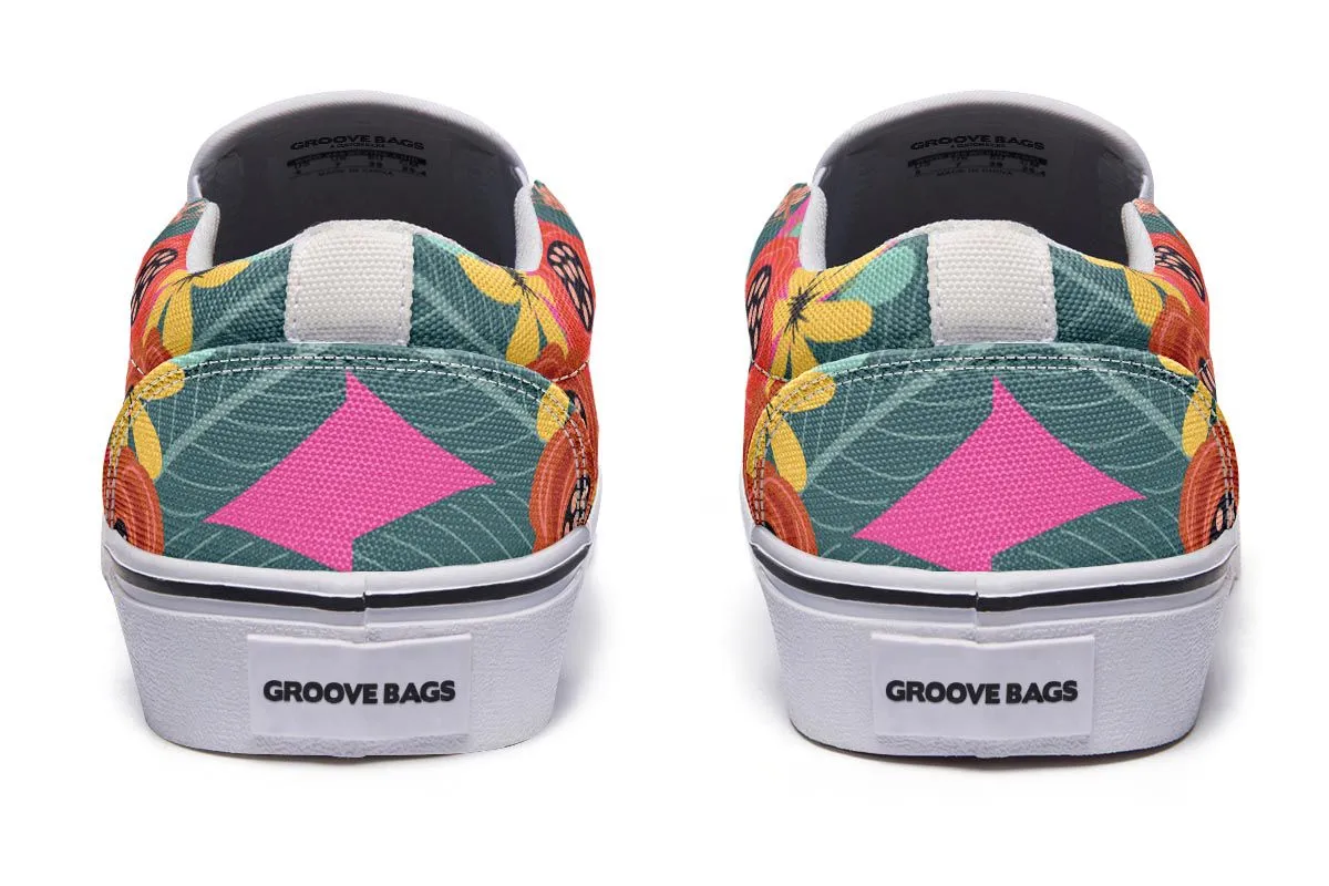 Joyful Tabby Cat Slip-On Shoes