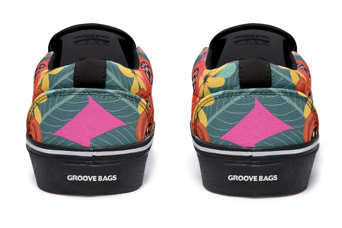 Joyful Tabby Cat Slip-On Shoes