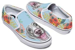 Joyful Weimaraner Slip-On Shoes