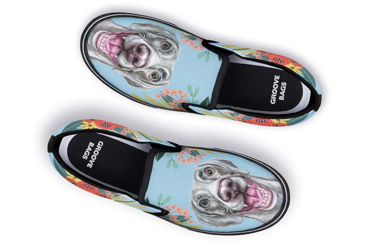 Joyful Weimaraner Slip-On Shoes
