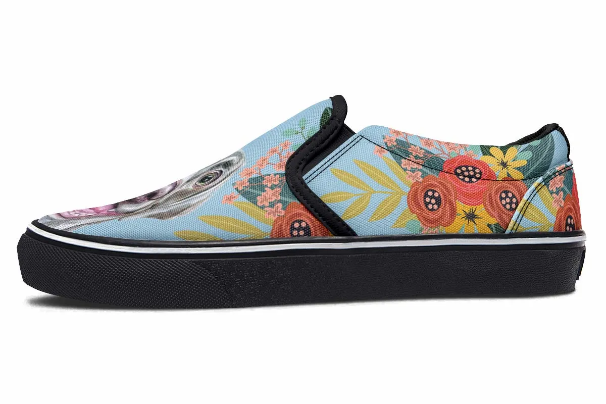 Joyful Weimaraner Slip-On Shoes