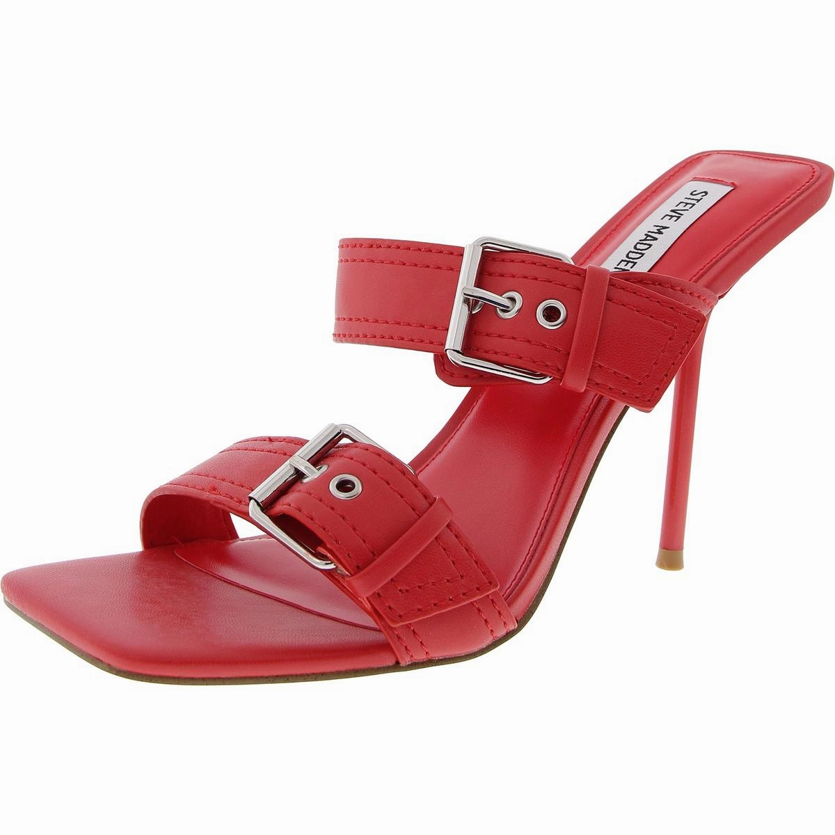 Joyous Womens Faux Leather Heels