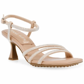 Jules Womens Rhinestone Faux Suede Heels