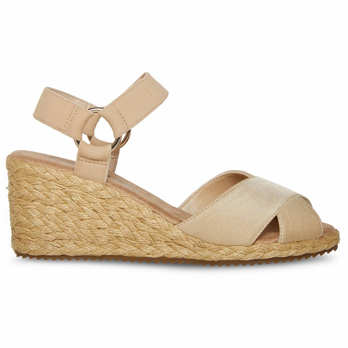 KELLIS Womens Ankle Strap Open Toe Wedge Sandals